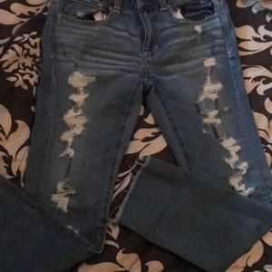 American eagle artist crop jeans size 6